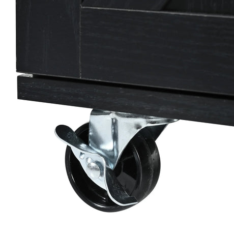 Farmhouse Kitchen Island Cart With Power Outlet - Omega Lifestyles