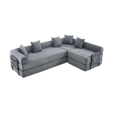 Convertible Corduroy Memory Foam Folding Sofa Bed - Omega Lifestyles
