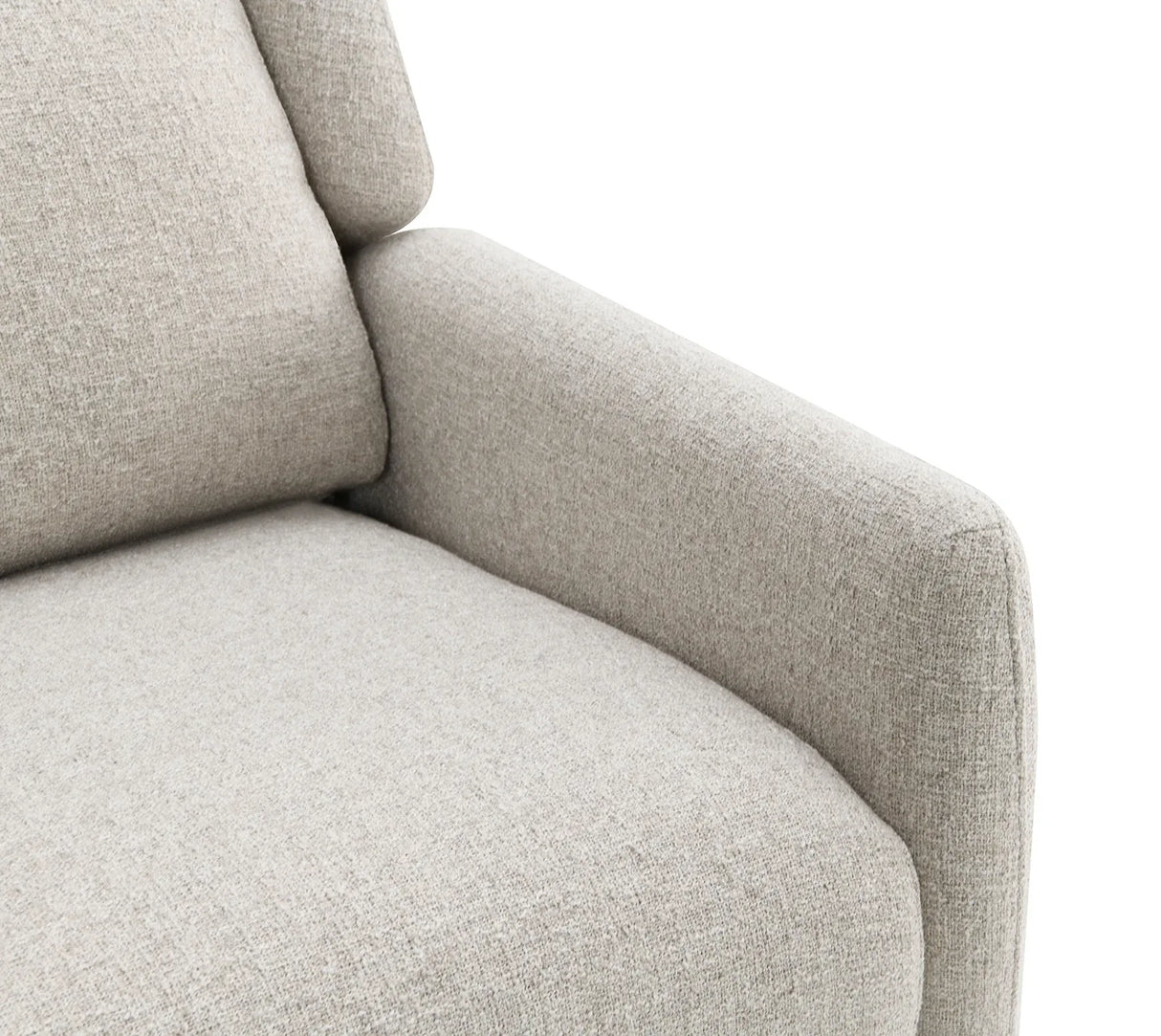 Mid-Century Modern Pushback Manual Recliner With Channel Back - Omega Lifestyles