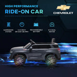 12V Licensed Chevrolet Tahoe Kids Ride-On Electric Car - Omega Lifestyles