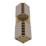 Modern Corner Bar Cabinet With Ten Built-In Wine Rack - Omega Lifestyles