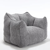 Chenille Bean Bag Chair With Resilient Foam - Omega Lifestyles