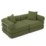 Modular Folding Corduroy Convertible Sofa Bed - Omega Lifestyles