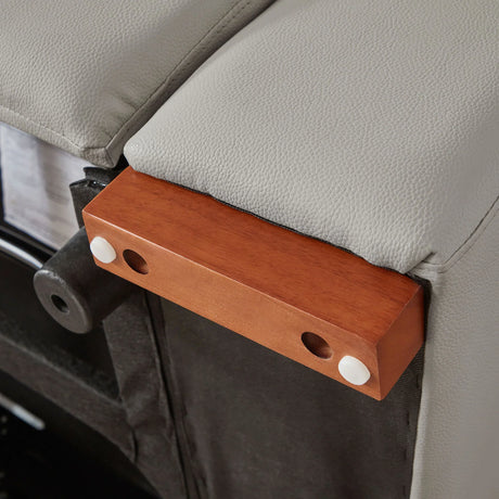 Electric Control Genuine Leather 4-Seat L Chaise Reclining Sofa - Omega Lifestyles