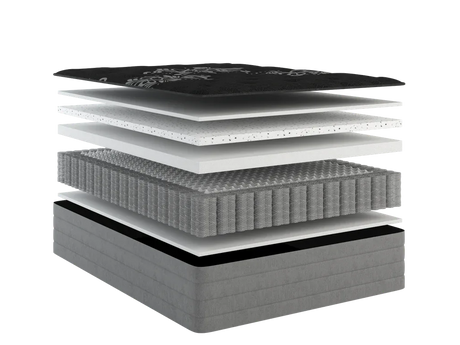 Medium 14-Inch Plush Foam Spring Queen Mattress - Omega Lifestyles