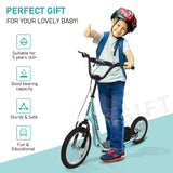 Adjustable Height Youth Kick Scooter With Inflatable Tires - Omega Lifestyles