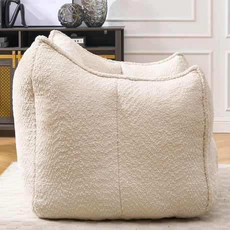 Chenille Bean Bag Chair With Resilient Foam - Omega Lifestyles