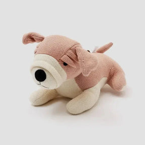 Plush Peach Cotton Polyester Stuffed Dog Toy - Omega Lifestyles