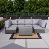 Outdoor Wicker Sectional Set With Weather-Resistant Cushions - Omega Lifestyles