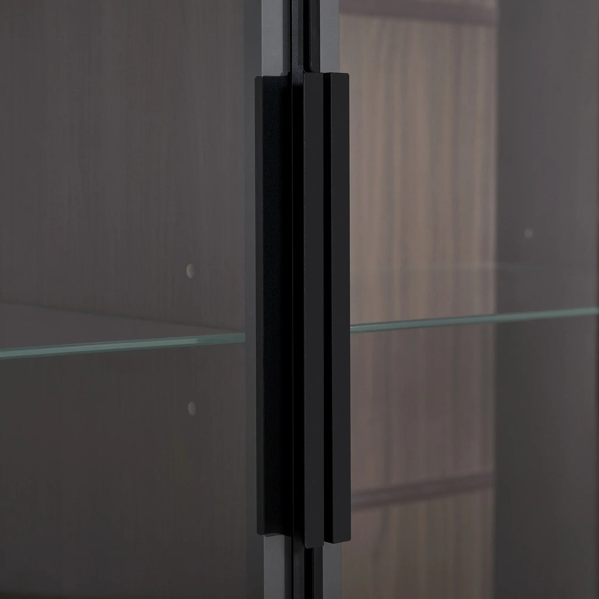 Modern Minimalist LED Curio Cabinet With Tempered Glass Doors - Omega Lifestyles