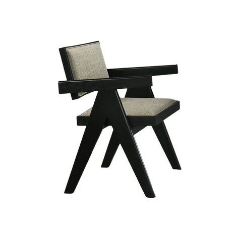 Contemporary 7-Piece Black Rubberwood Dining Set - Omega Lifestyles