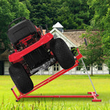 Universal Adjustable Steel Lawn Tractor Lift With 45° Tilt - Omega Lifestyles