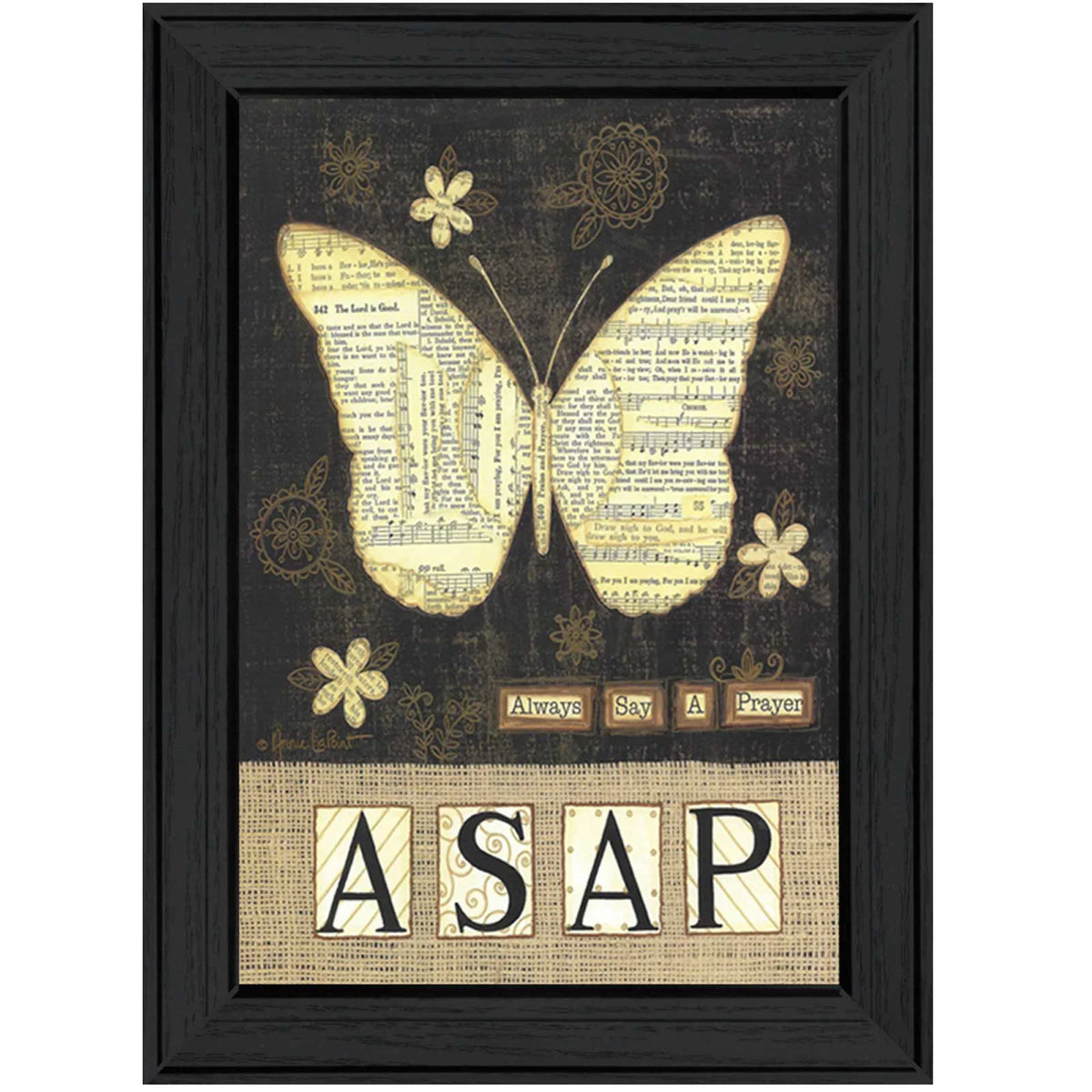 Always Say A Prayer Framed Multicolor Wall Art Poster - Omega Lifestyles