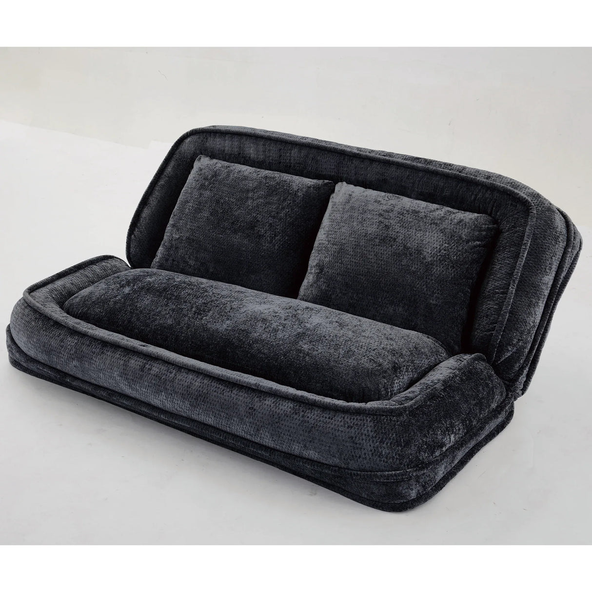 Adjustable 5-Position Medium-Soft Chenille Loveseat Sofa - Omega Lifestyles