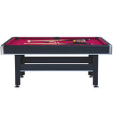6-Foot Engineered Wood Pool Table With Tennis Top - Omega Lifestyles