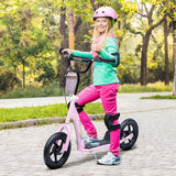 Kids Adjustable Height Big Wheel Steel Kick Scooter - Omega Lifestyles