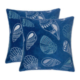 Indigo 20x20 Inch Polyester Velvet Decorative Pillowcase - Omega Lifestyles