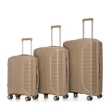 Set Of 3 Champagne PP Hard Shell Spinner Luggage