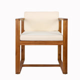 Acacia Wood Patio Dining Table And Chairs Set Of 5 - Omega Lifestyles