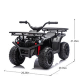24V High-Power Kids Ride-On ATV With Storage Racks - Omega Lifestyles
