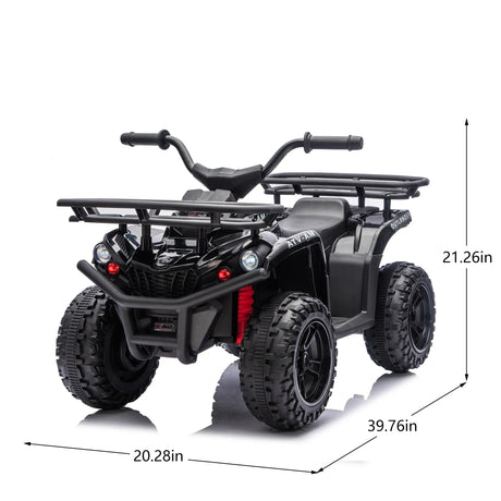 24V High-Power Kids Ride-On ATV With Storage Racks - Omega Lifestyles