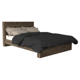 Modern Full XL Platform Bed Frame With Headboard - Omega Lifestyles