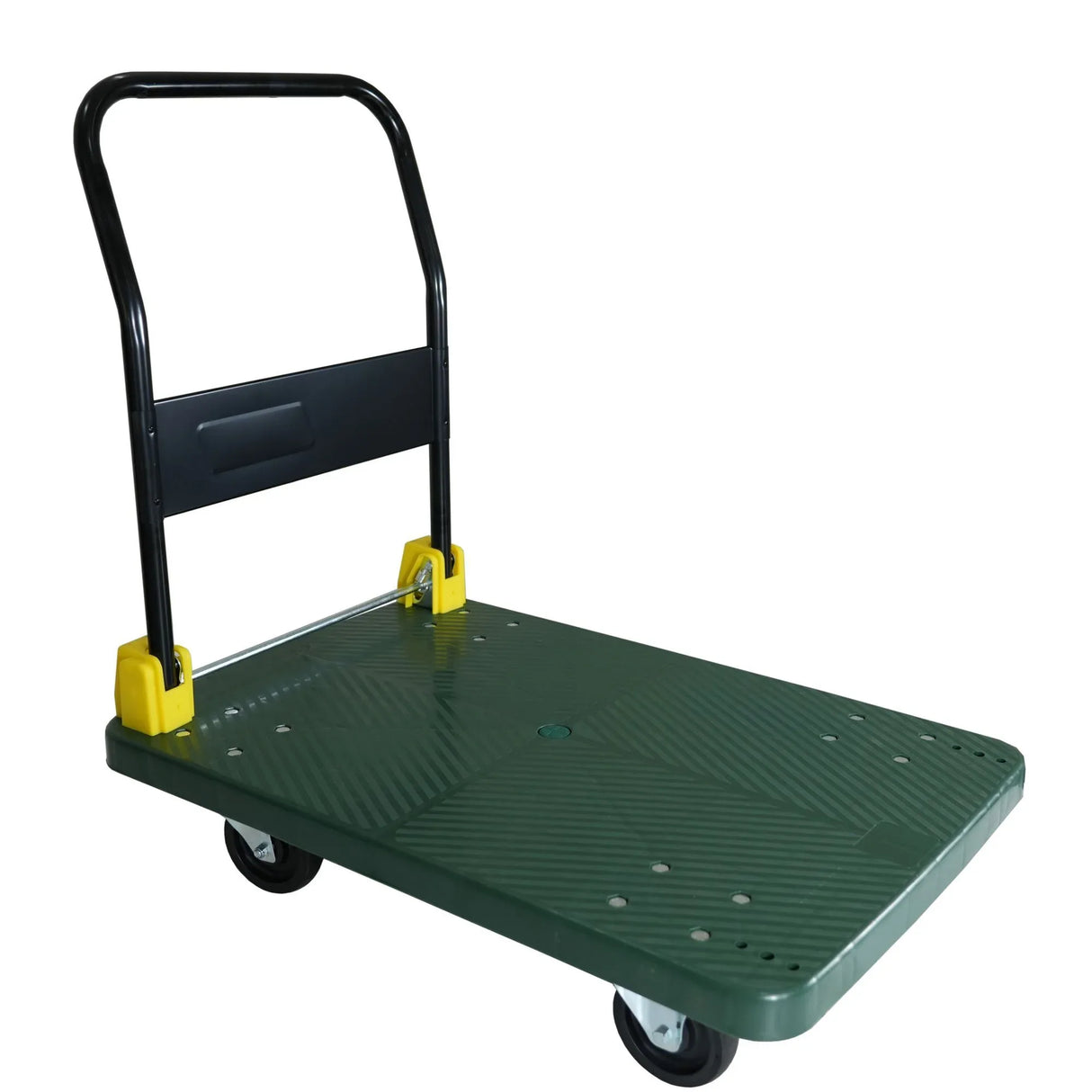 Foldable Steel Platform Push Hand Truck Cart With Brakes - Omega Lifestyles