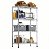 Heavy Duty 4-Tier Carbon Steel Adjustable Storage Shelving