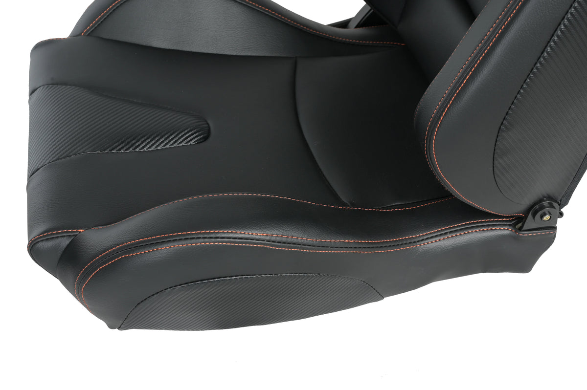 Racing Vinyl Upholstered Performance Seat - Omega Lifestyles