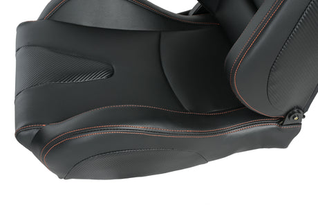 Racing Vinyl Upholstered Performance Seat - Omega Lifestyles