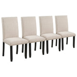 5-Piece Faux Marble Dining Table Set With Cushioned Chairs - Omega Lifestyles