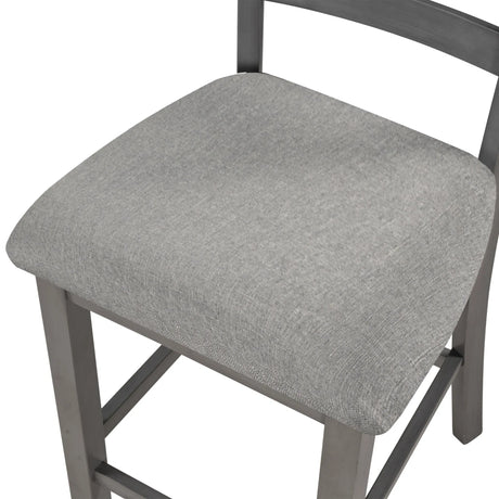 5-Piece Solid Wood Counter Height Dining Set With Chairs - Omega Lifestyles