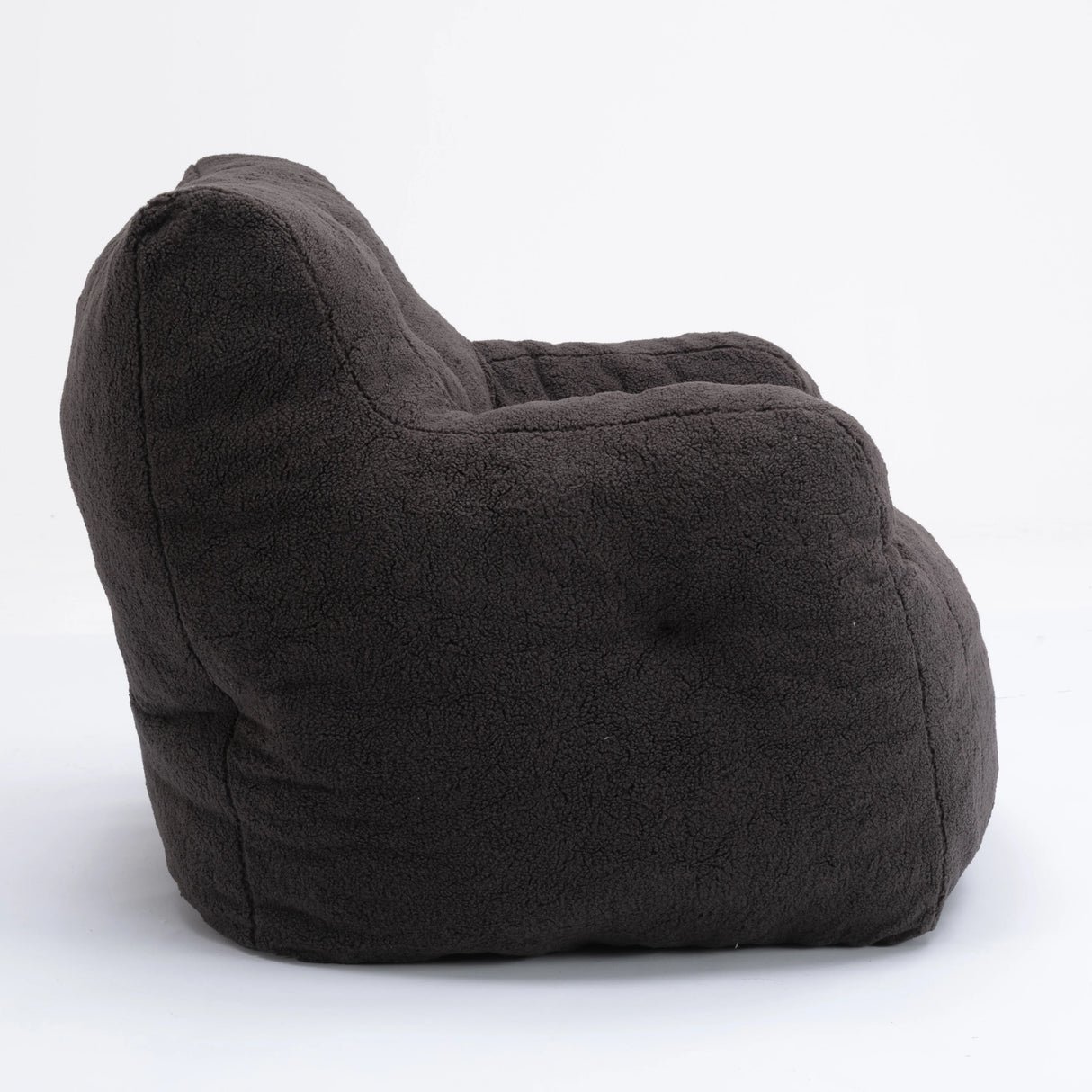 Soft Teddy Fabric Memory Foam Tufted Bean Bag Chair - Omega Lifestyles