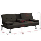 Multifunctional Reclining Sofa Bed With Armrest Holders - Omega Lifestyles