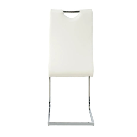 Modern Glass Dining Table With Stainless Steel Base Set - Omega Lifestyles