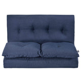 Navy Blue Multi-Functional Adjustable Floor Sofa Chaise Lounge - Omega Lifestyles