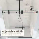 Frameless Matte Black 8mm Tempered Glass Shower Door - Omega Lifestyles