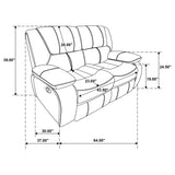 Red Upholstered Motion Reclining Loveseat - Omega Lifestyles