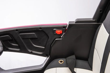 Four-Wheel Drive Pink Leather Seat Ride-On Car - Omega Lifestyles