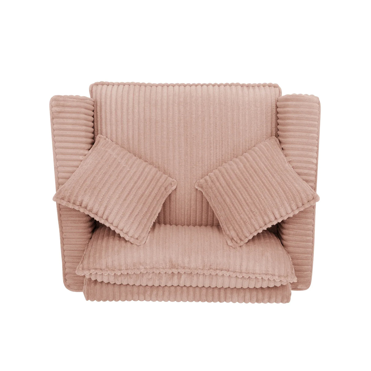 Corduroy Foam Lazyman Single-Person Sofa Chair Pink - Omega Lifestyles