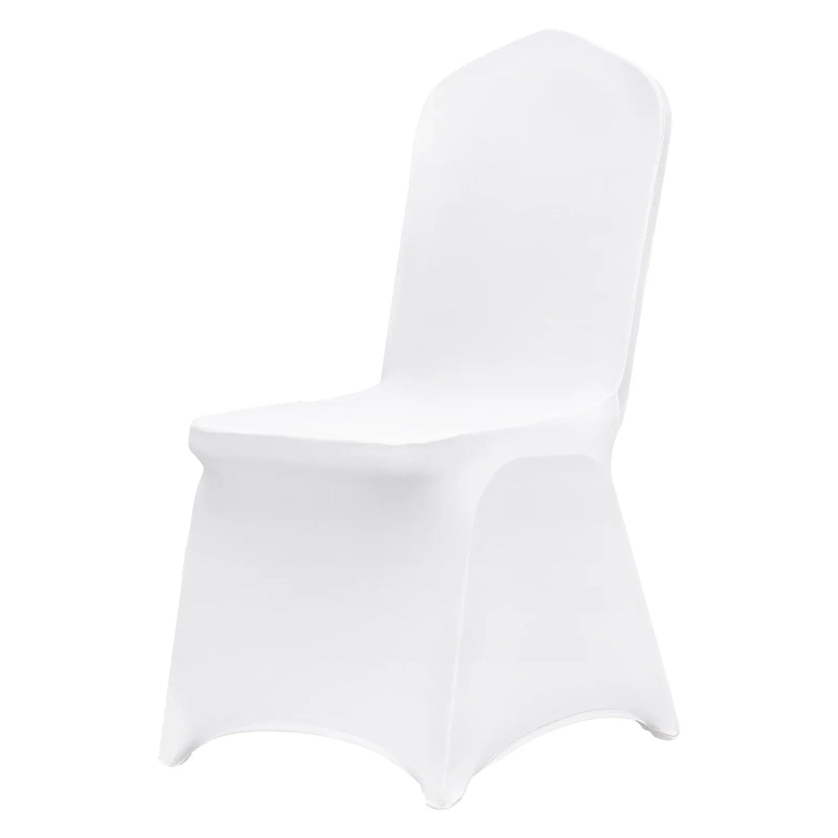 Stretch Spandex Universal White Folding Chair Covers 150PCS Pack - Omega Lifestyles