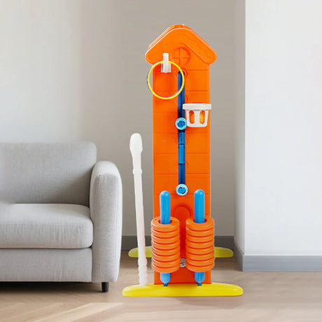 4-in-1 Adjustable Height Indoor Outdoor Giant Game Set - Omega Lifestyles