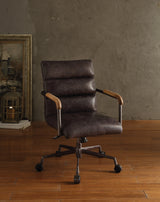 Top Grain Leather Executive Adjustable Office Chair Slate - Omega Lifestyles