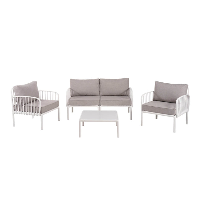 5-Piece Modern Outdoor Patio Seating Set With Cushions - Omega Lifestyles