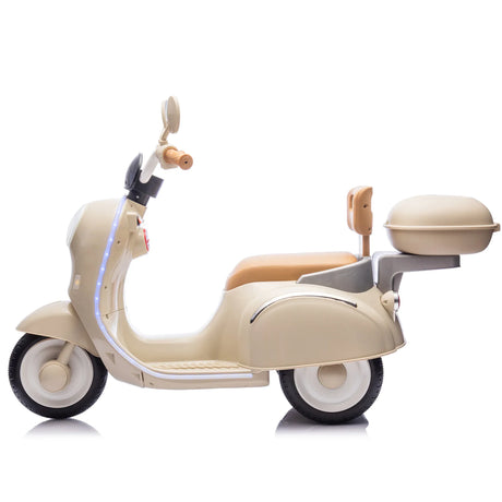 12V Dual Motor Kids Three-Wheel Electric Ride-On Motorcycle - Omega Lifestyles