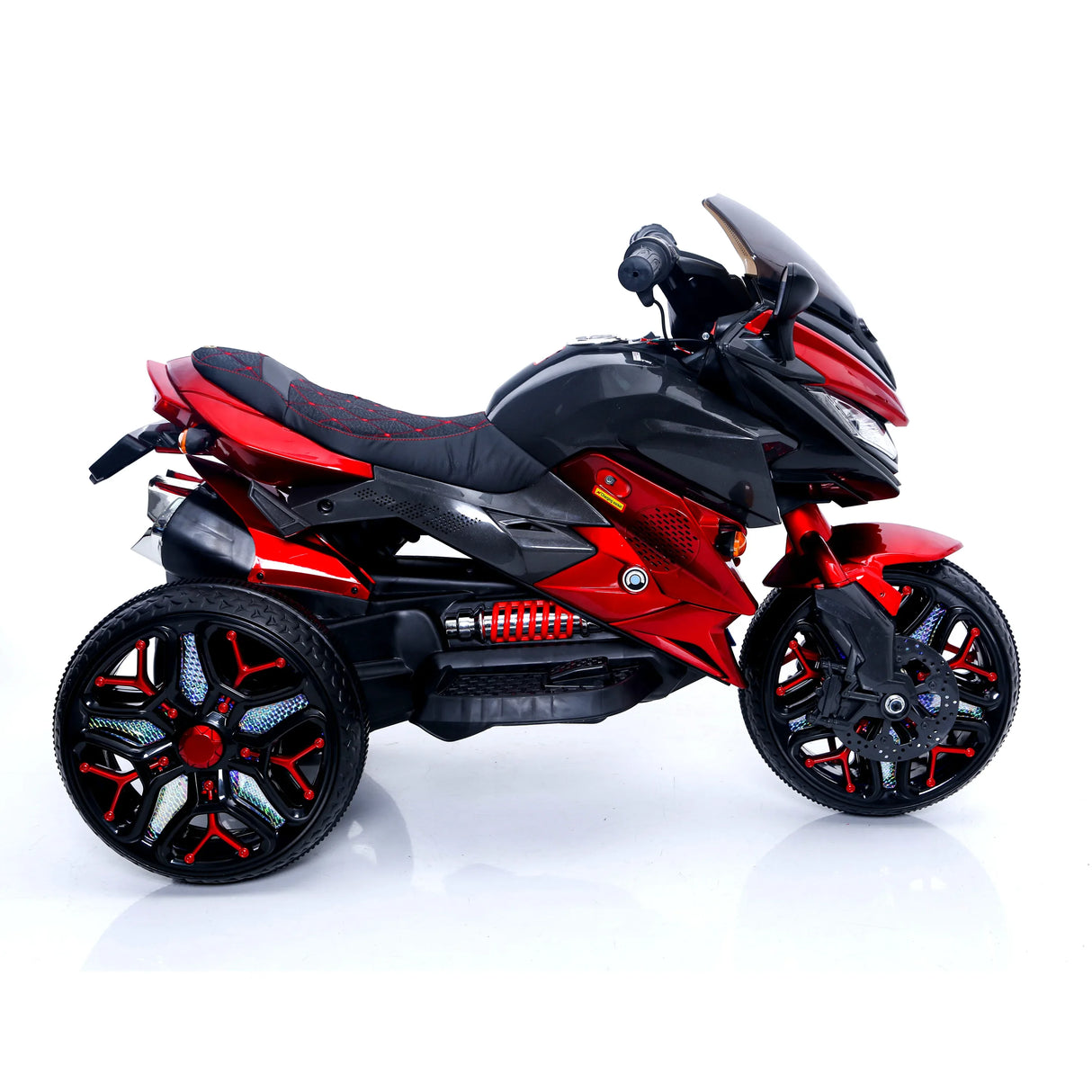12V Kids Ride-On Motorcycle With PU Seat And Training Wheels - Omega Lifestyles