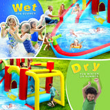 7-in-1 Inflatable Outdoor Water Park Bounce House - Omega Lifestyles