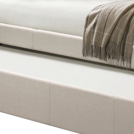 Fog Upholstered Twin Daybed With Roll-Out Trundle - Omega Lifestyles