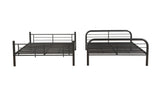 Gunmetal Full Over Full Metal Bunk Bed Frame - Omega Lifestyles