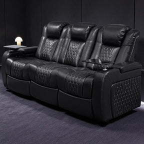 Ultra-Plush Top-Grain Nappa Leather Power Recliner - Omega Lifestyles